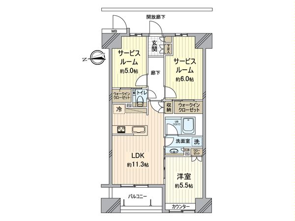 プレシス八王子レグリオ 間取図(平面図)