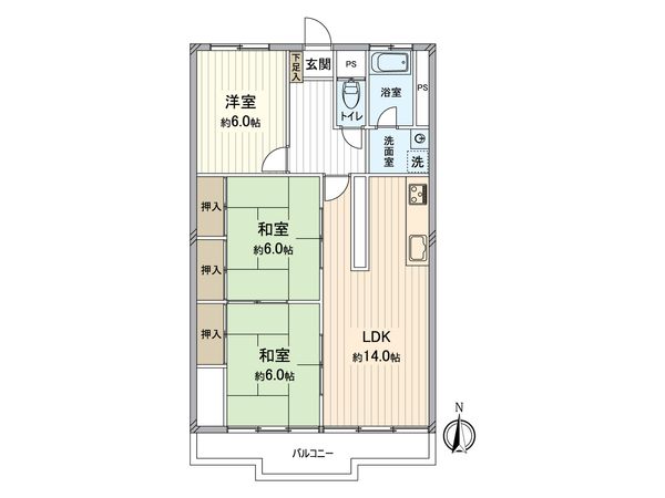 トーエイサンリットマンション 間取図(平面図) トーエイサンリットマンション 間取図(平面図)