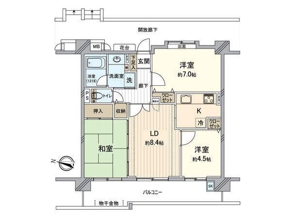 ダイアパレス八王子アヴァンティ 間取図(平面図) 間取図(平面図)