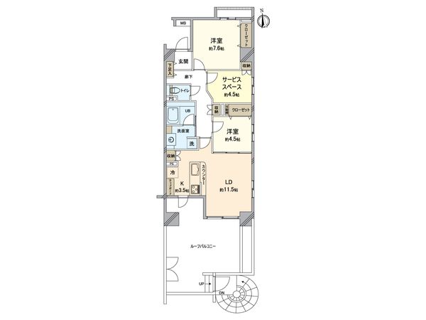 ライオンズマンション八王子シティ 壱番館 間取図(平面図) 間取図(平面図)