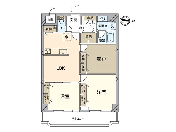 クレール八王子 間取図(平面図) クレール八王子 間取図(平面図)