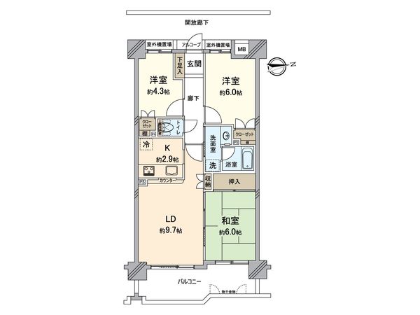 レールシティ八王子 間取図(平面図) レールシティ八王子 間取図(平面図)