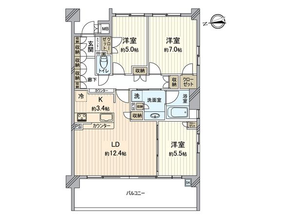 アクシア八王子ピュアマークス 間取図(平面図) アクシア八王子ピュアマークス 間取図(平面図)