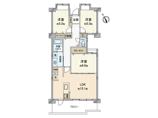 ロイヤルステージ北野 間取図(平面図) ロイヤルステージ北野 間取図(平面図)