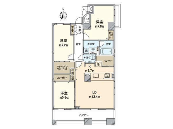 ライオンズマンション八王子シティ 壱番館 間取図(平面図) ライオンズマンション八王子シティ 壱番館 間取図(平面図)