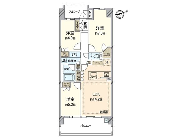 アクシア八王子ピュアマークス 間取図(平面図) アクシア八王子ピュアマークス 間取図(平面図)