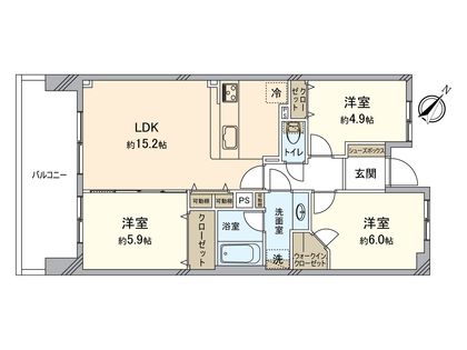 ゼファーアートフィールズ カームステージ 間取図(平面図)
