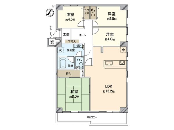 八王子パークヒル宇津木台第2団地 3号棟 間取図(平面図) 八王子パークヒル宇津木台第2団地 3号棟 間取図(平面図)