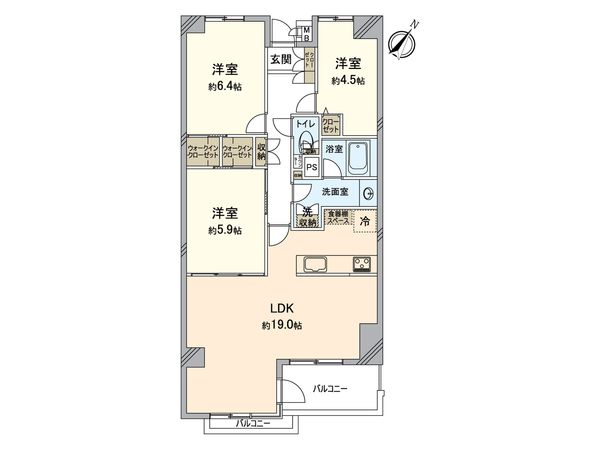 ライオンズプラザ西八王子 間取図(平面図) ライオンズプラザ西八王子 間取図(平面図)