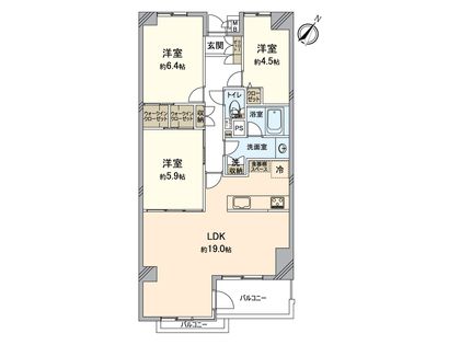 ライオンズプラザ西八王子 間取図(平面図)