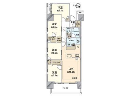 パークホームズ八王子 間取図(平面図)