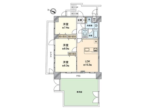 マイキャッスル八王子元横山町 間取図(平面図)