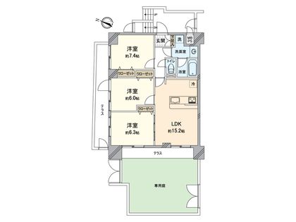 マイキャッスル八王子元横山町 間取図(平面図)