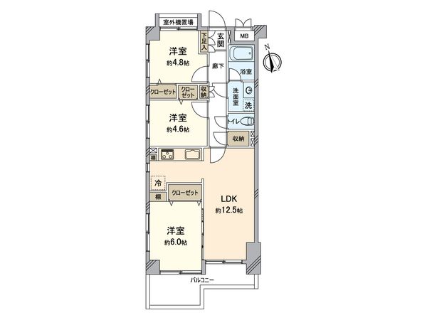 コムーネ京王堀之内 間取図(平面図) コムーネ京王堀之内 間取図(平面図)
