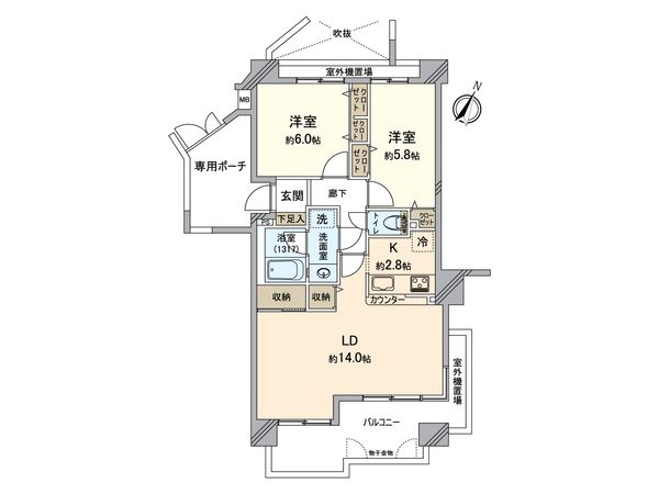 ドラゴンマンション多摩学園都市伍番館 間取図(平面図)