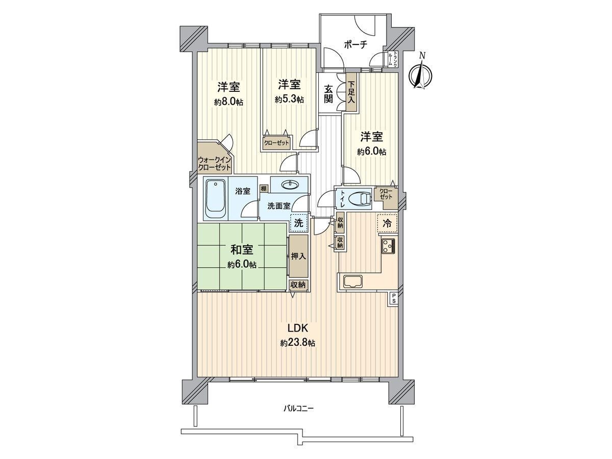 プレセダンヒルズ南大沢 間取図(平面図) 間取図(平面図)