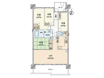 プレセダンヒルズ南大沢 間取図(平面図)