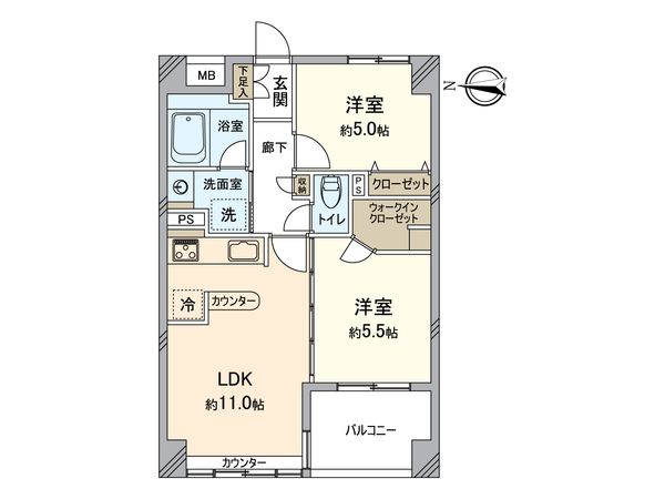 ライオンズマンション八王子第7 間取図(平面図) ライオンズマンション八王子第7 間取図(平面図)