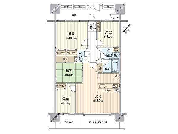 グランシティレイディアントアクアヴィータ 間取図(平面図) グランシティレイディアントアクアヴィータ 間取図(平面図)