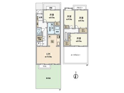 グリーンメゾン南大沢 間取図(平面図)