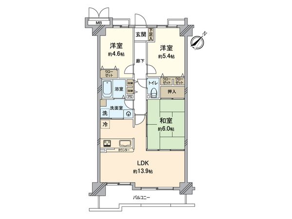 ベルシヤトゥ八王子台町 間取図(平面図)