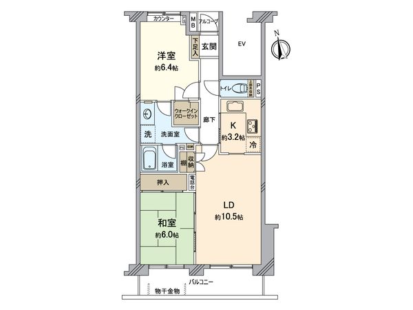 多摩川久地パーク・ホームズ 間取図(平面図)
