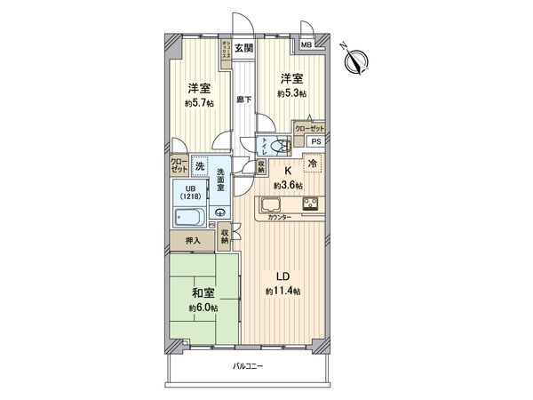 ガーデンコート八王子 間取図(平面図) 間取図(平面図)