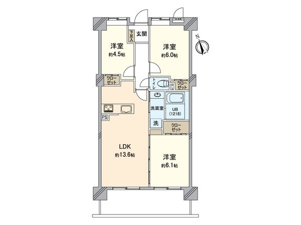 マイ・コート八王子北野 間取図(平面図)