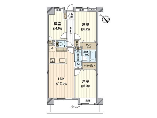 ライオンズステーションプラザめじろ台 間取図(平面図) 間取図(平面図)