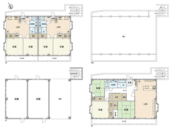 日野市日野台2丁目 ビル 間取図(平面図)