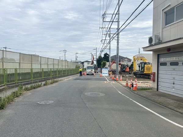日野市宮土地 1号地 前面道路含む外観 日野市宮土地 1号地 前面道路含む外観