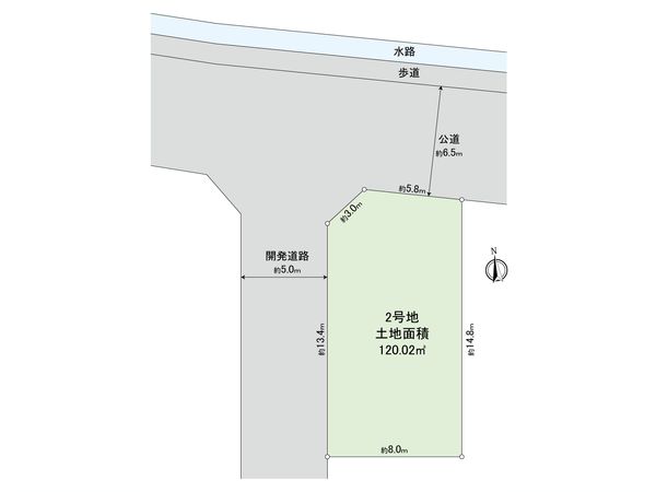 日野市宮土地 2号地 区画図 日野市宮土地 2号地 区画図
