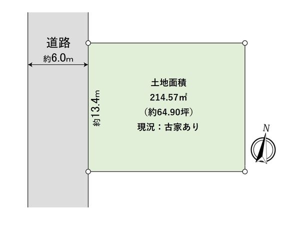 八王子市大塚 土地 区画図