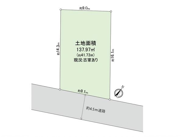 日野市南平5丁目 土地 区画図