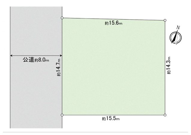 日野市三沢5丁目 古家付土地 区画図 日野市三沢5丁目 古家付土地 区画図