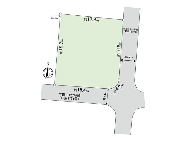 多摩市桜ヶ丘4丁目 古家付土地 区画図 多摩市桜ヶ丘4丁目 古家付土地 区画図