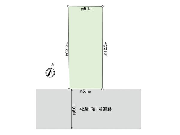 多摩市和田 古家付き売地 区画図 多摩市和田 古家付き売地 区画図
