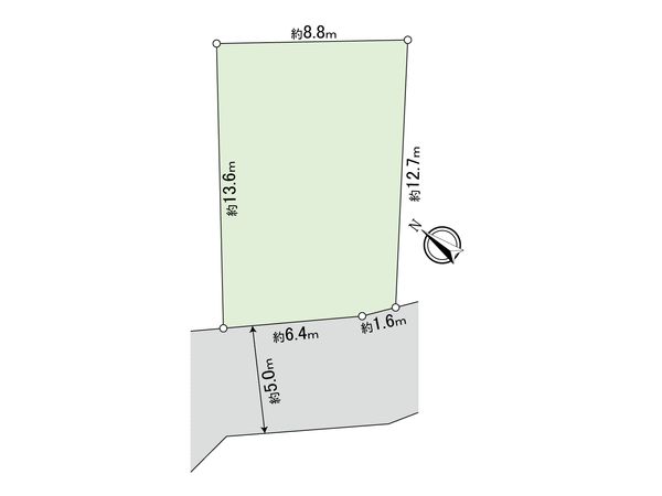 日野市落川 土地 区画図 日野市落川 土地 区画図
