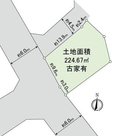 多摩市豊ヶ丘1丁目 土地 区画図 多摩市豊ヶ丘1丁目 土地 区画図