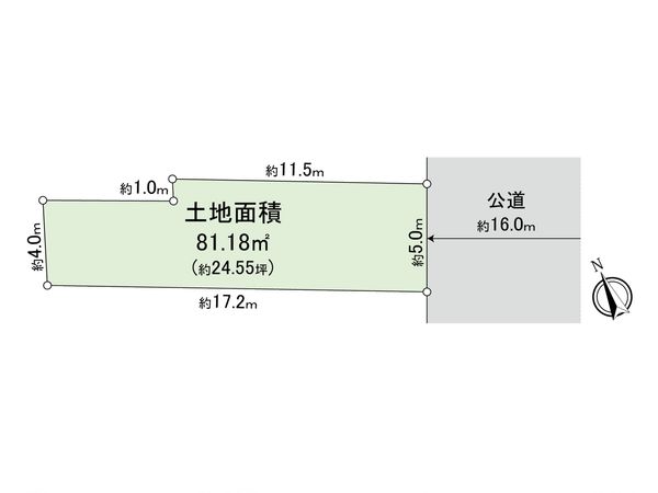 多摩市豊ヶ丘1丁目 土地 区画図