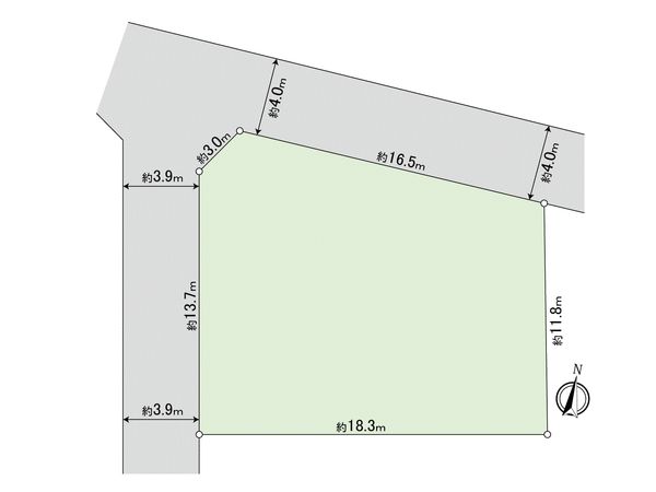 多摩市一ノ宮4丁目土地 区画図 多摩市一ノ宮4丁目土地 区画図