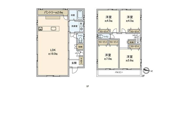 多摩市桜ヶ丘3丁目 戸建 間取図(平面図) 間取図(平面図)