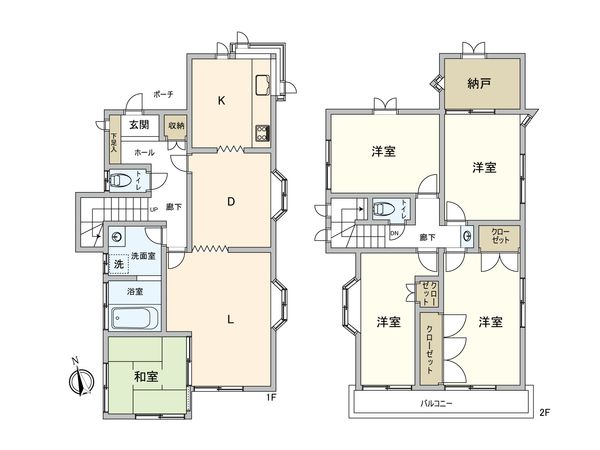 多摩市東寺方 戸建 間取図(平面図) 多摩市東寺方 戸建 間取図(平面図)