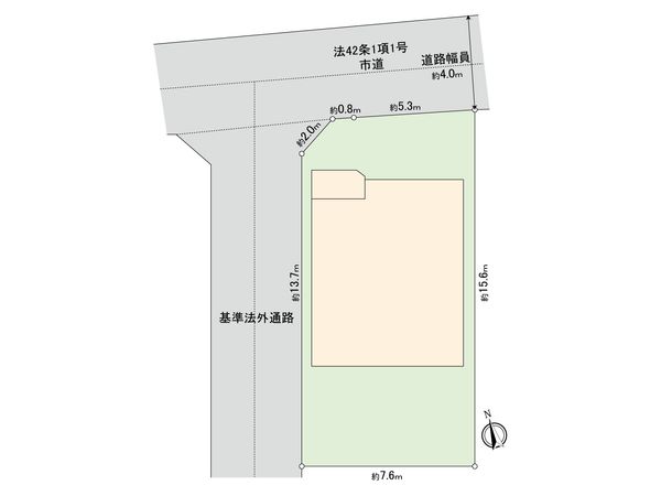 多摩市和田 新築戸建1号棟 区画図