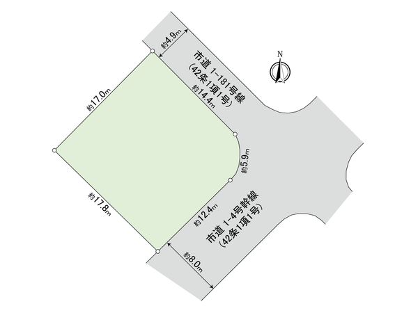 多摩市桜ヶ丘1丁目 戸建 区画図 区画図