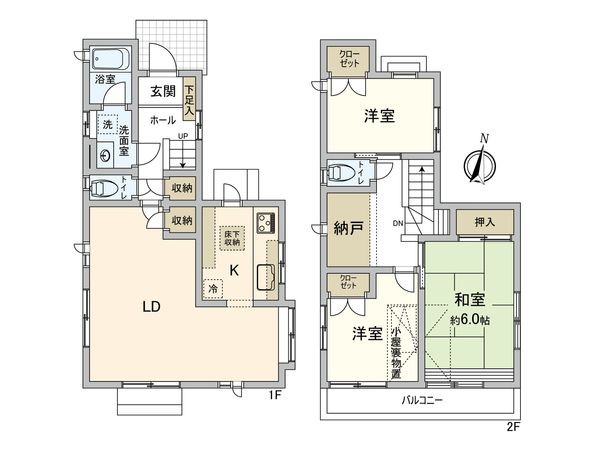 日野市三沢5丁目 戸建 間取図(平面図) 日野市三沢5丁目 戸建 間取図(平面図)
