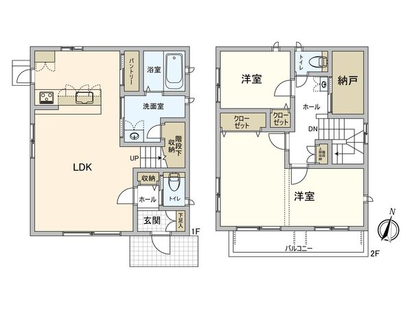 日野市程久保6丁目 戸建 間取図(平面図)