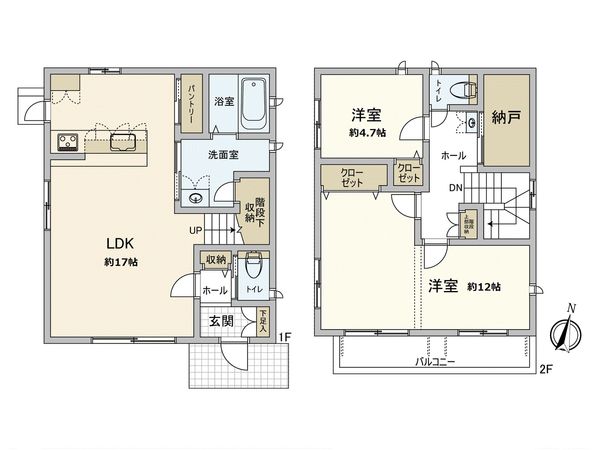 日野市程久保6丁目 戸建 間取図(平面図) 日野市程久保6丁目 戸建 間取図(平面図)