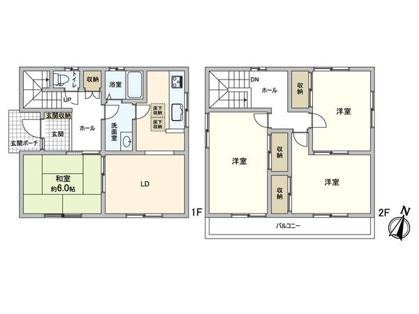 日野市程久保3丁目戸建 間取図(平面図)