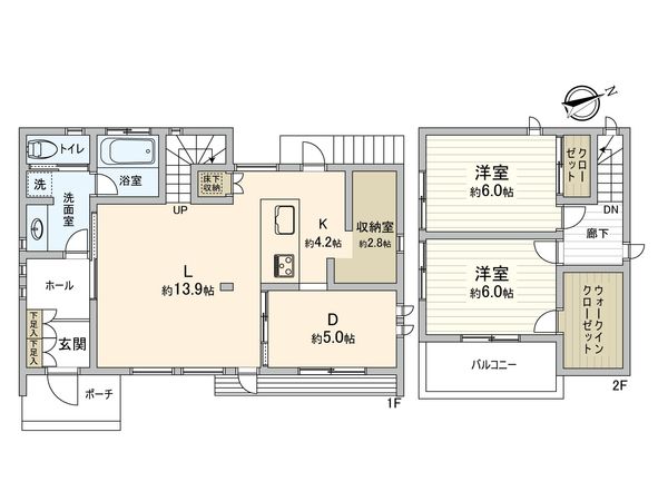 町田市小野路町戸建 間取図(平面図) 町田市小野路町戸建 間取図(平面図)